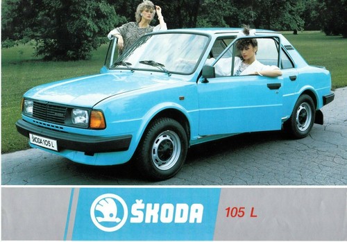 Skoda 105 1985 2 - skoda, ca.